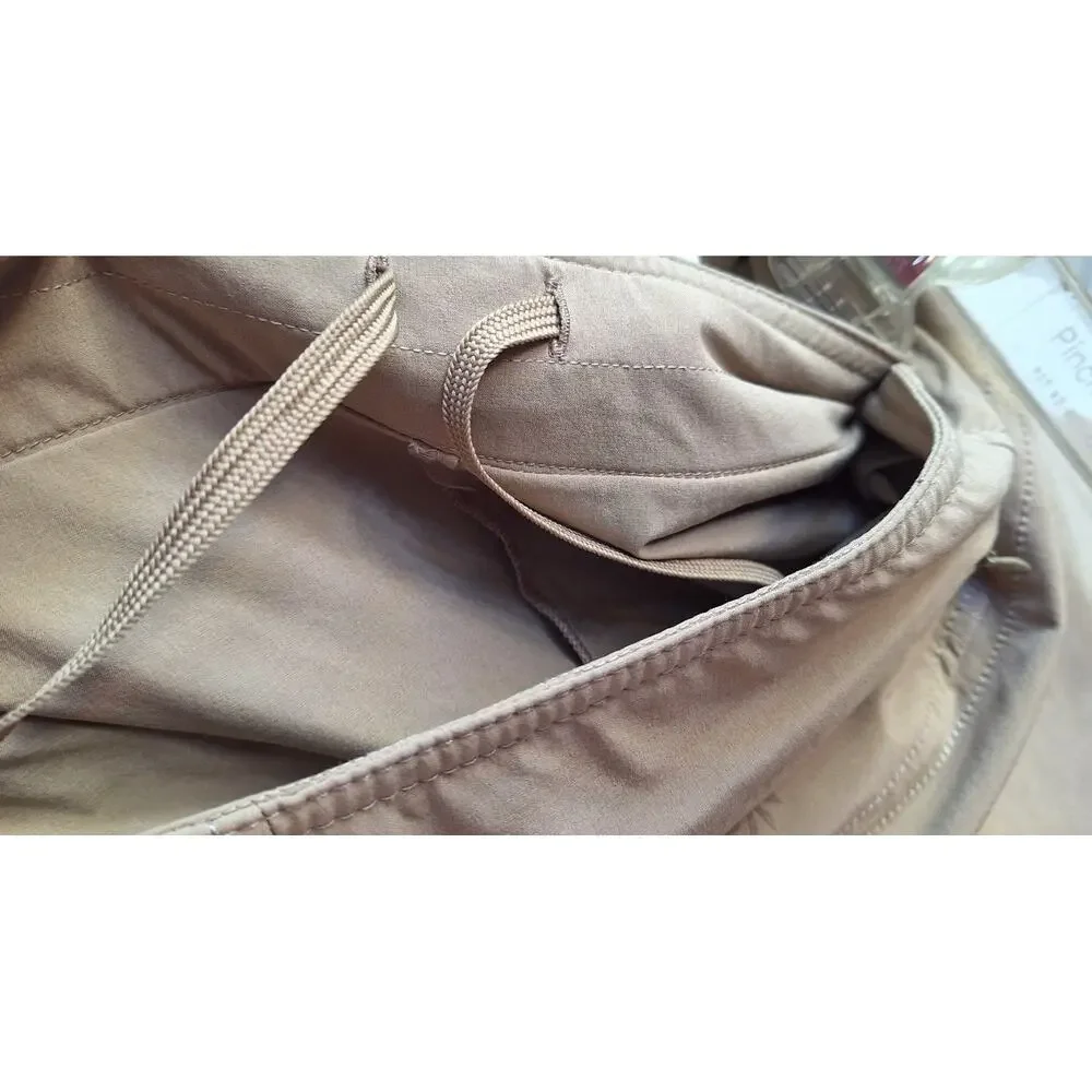 ATHLETA Tan Skort Tennis Mini Skirt Pickle Ball Pocket Athleisure Stretch Sz 6